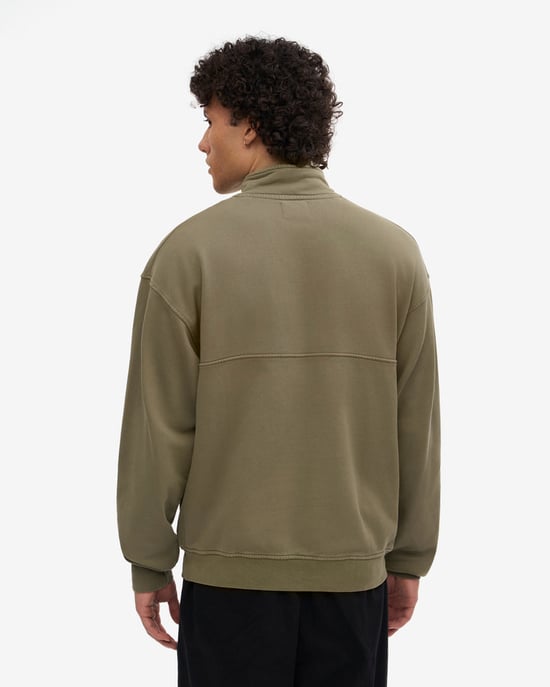 Quarter Zip Sweatshirt in Sage Green - Image 3