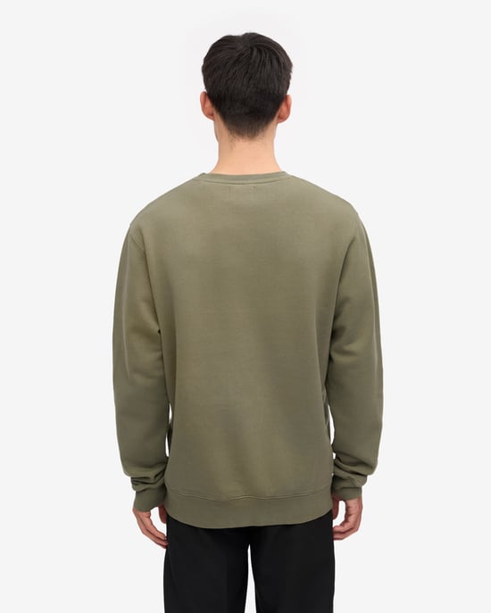 Crew Neck Sweatshirt in Dark Green - Image 3