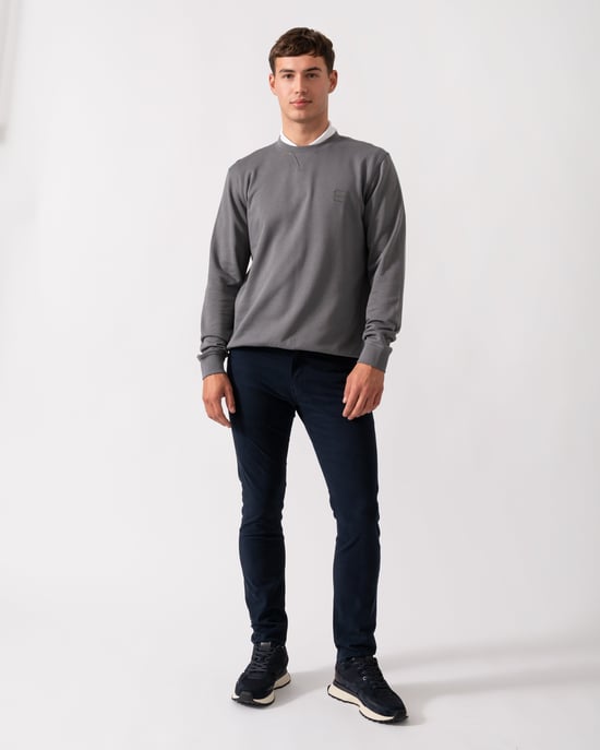 Westart Crew Neck Sweatshirt in Grey - Image 4