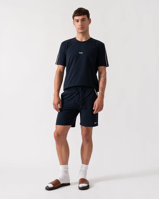 Unique Pyjama Shorts in Dark Blue - Image 4
