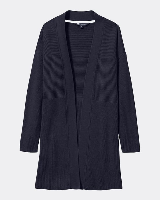 Rib Texture Cardigan in Purple - Image 1