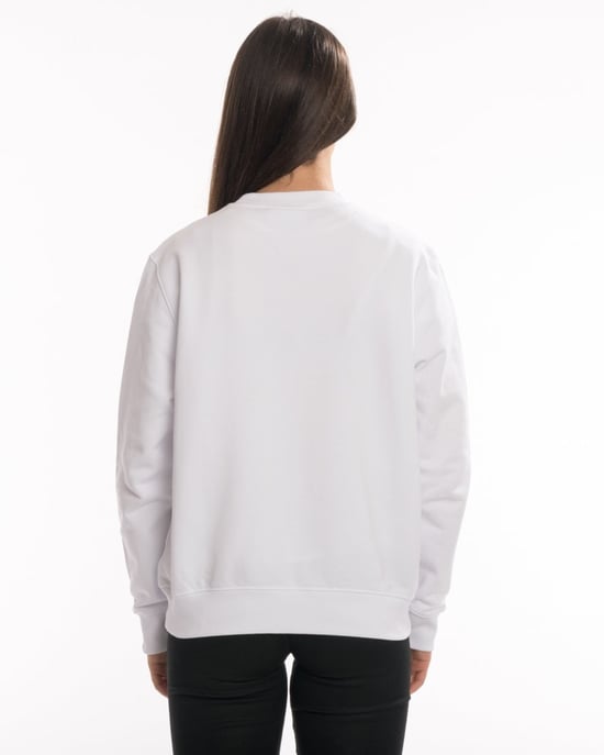 Long Sleeve Sweatshirt in White - Image 2