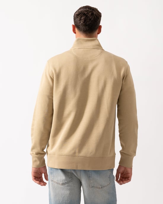 Regular Fit Sweatshirt in Tan - Image 2