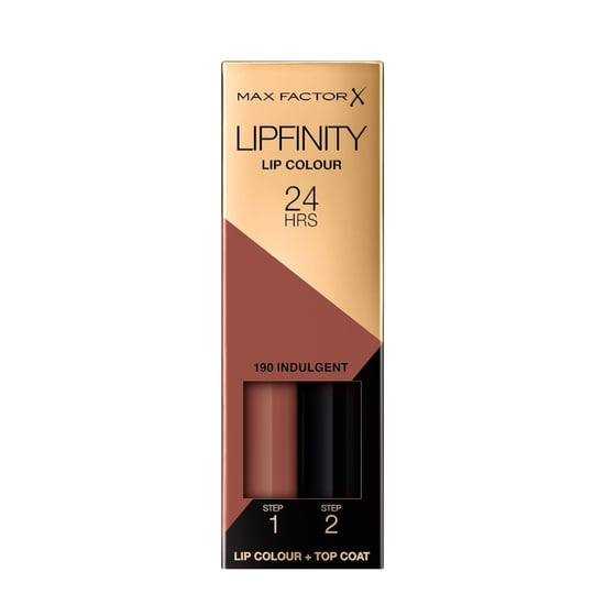 Max Factor Lipfinity Lipstick Two Step New In Box - 190 Indulgent - Image 1