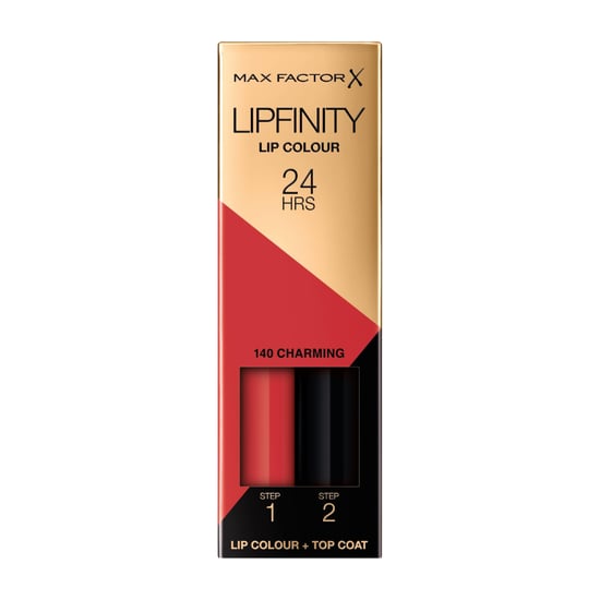 Max Factor Lipfinity Lipstick Two Step New In Box - 140 Charming - Image 1