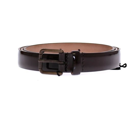Dolce & Gabbana Brown Leather Logo Belt Cintura Belt - Image 1