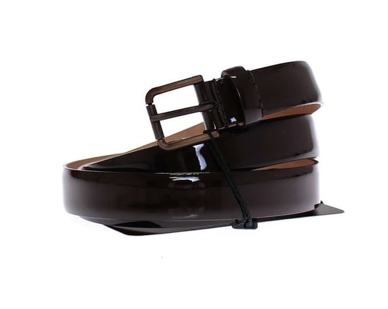 Dolce & Gabbana Brown Leather Logo Belt Cintura Belt - Image 4