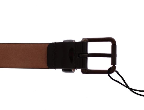 Dolce & Gabbana Brown Leather Logo Belt Cintura Belt - Image 5