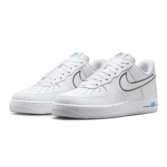 Nike Air Force 1 Low Trainers White/Cool Grey/Light Photo Blue - Image 2