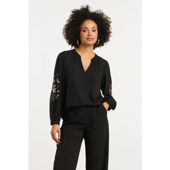 Smashed Lemon 25795 – top met handgeborduurde mouwen | - Image 4