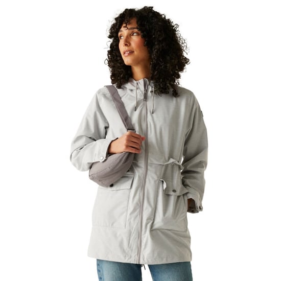 Regatta Womens/Ladies Navaeh Linear Waterproof Jacket (Drizzle) - Image 4