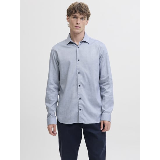 Jack & Jones Jprblaparker melange ls shirt bf sn licht - Image 3