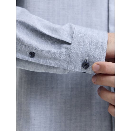 Jack & Jones Jprblaparker melange ls shirt bf sn licht - Image 5