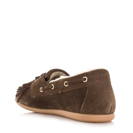 DWRS Label Dwrs latty mocassin teddy dark brown mocassins dames - Image 5