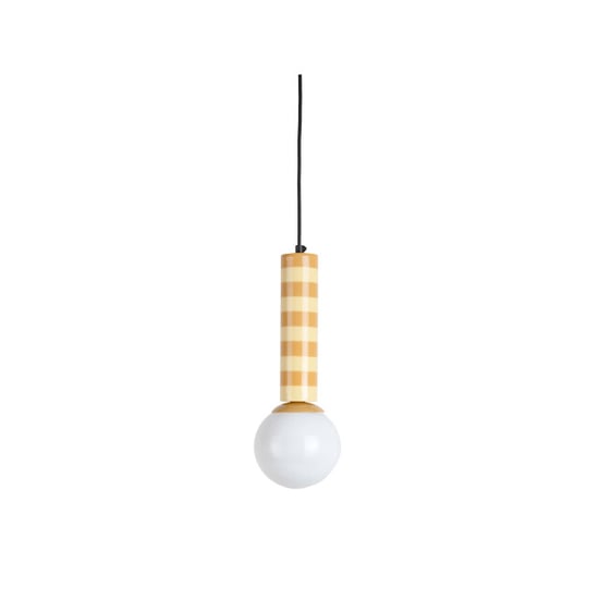 Leitmotiv hanglamp rayado ochre yellow & soft yellow - Image 1