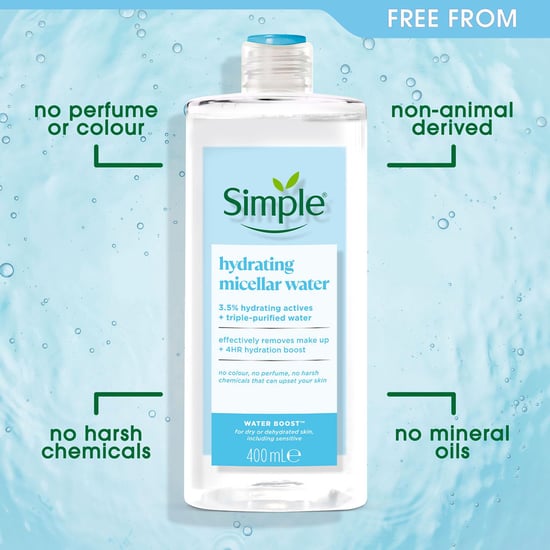 Simple 2x 400ml Water Boost Micellar Cleansing Water For Dehydrated Dry Skin - Image 2
