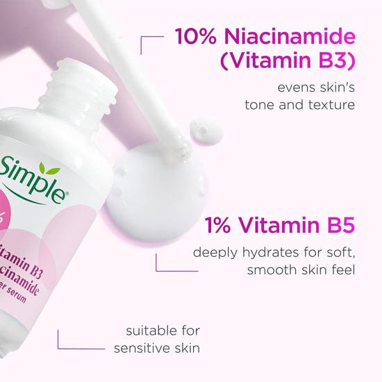 Simple 10% Niacinamide Serum Vitamin B3 Booster Brightening Skin, 30ml - Image 3