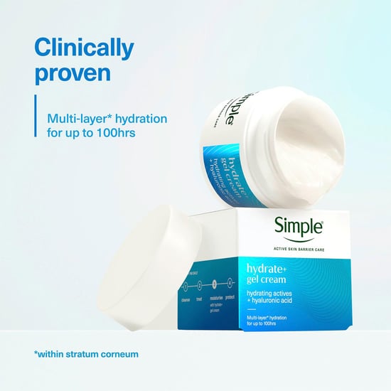 Simple Hydrate+ Gel Cream Refreshing Daily Face Moisturiser 50ml, 3 Pack - Image 4