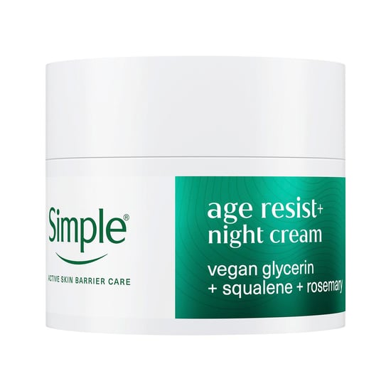Simple Age Resist+ Night Cream Anti-Ageing Hydrating Face Moisturiser, 50ml - Image 1