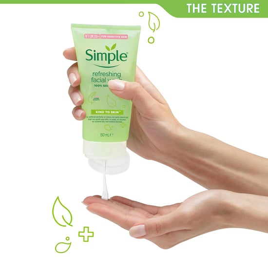 Simple 2x of 150ml Kind to Skin Refreshing Facial Wash for Sensitive Skin - Image 2