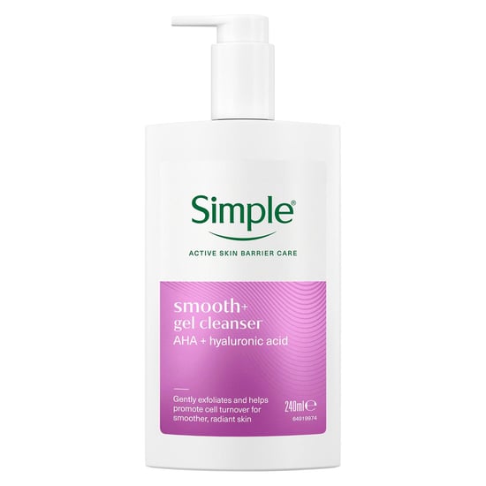 Simple Smooth+ Gel Facial Cleanser Softening Daily Face Wash, 240ml - Image 1