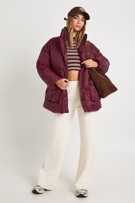 Oversized Hooded Puffer Jacket - Image 3