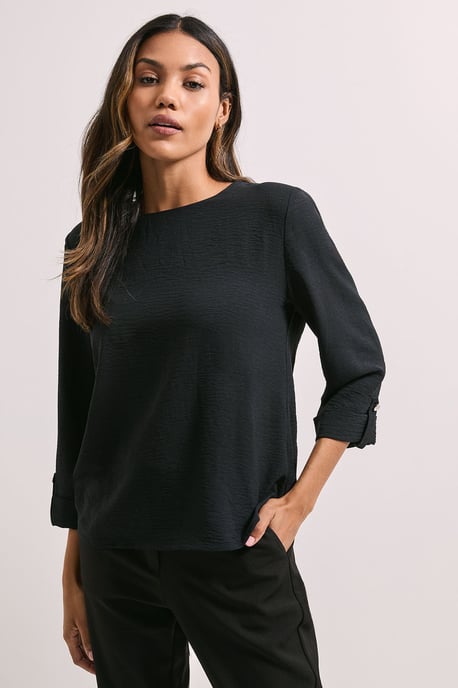 3/4 Roll Sleeve Blouse - Image 1