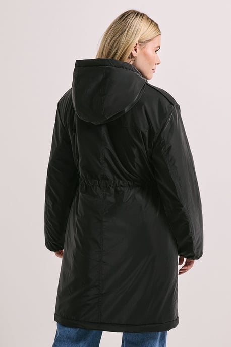 Barrel Sleeve Parka Coat - Image 3