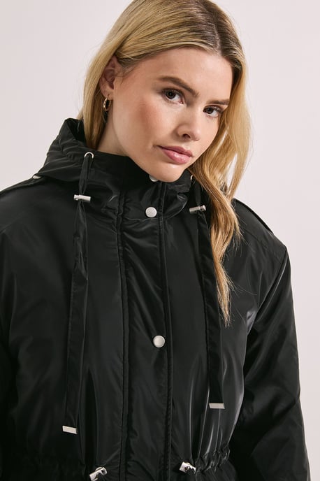 Barrel Sleeve Parka Coat - Image 4