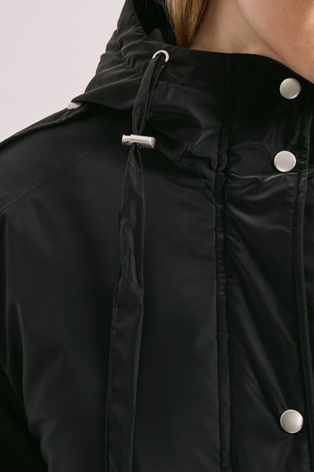 Barrel Sleeve Parka Coat - Image 5