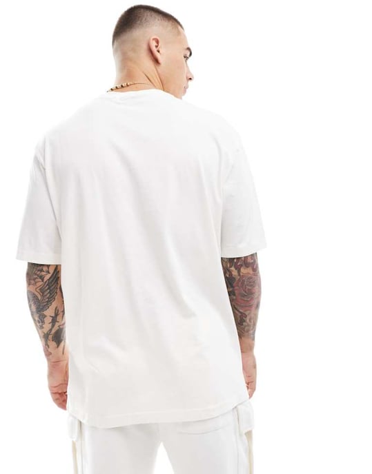 ONLY & SONS – T-shirt i tvättad stenfärgad, del av set - Image 4