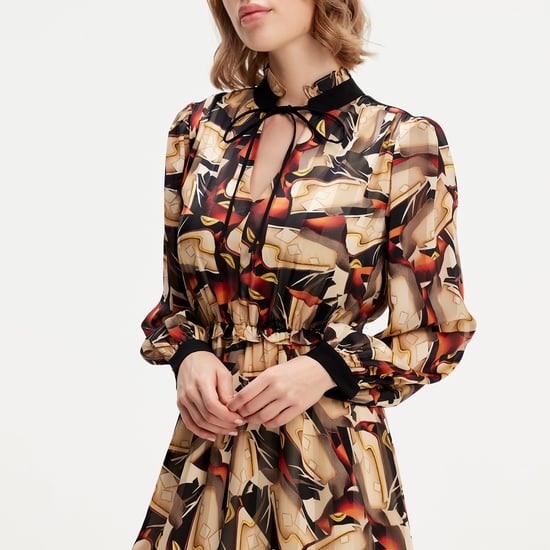 Tunic dress with graphic print - Image 4