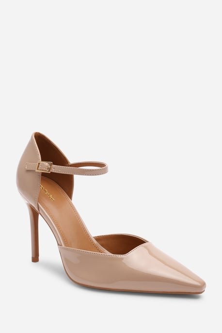 Wheres That From Womens 'Winnie' Pointed Toe Stilleto Court Heeled Shoe with Buckle Strap - Image 3
