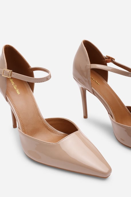 Wheres That From Womens 'Winnie' Pointed Toe Stilleto Court Heeled Shoe with Buckle Strap - Image 5