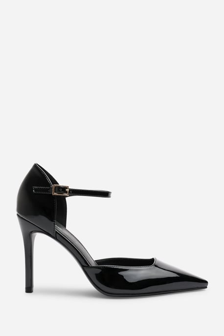 Wheres That From Womens 'Winnie' Pointed Toe Stilleto Court Heeled Shoe with Buckle Strap - Image 2