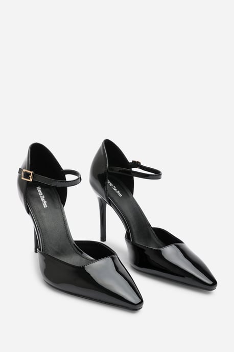 Wheres That From Womens 'Winnie' Pointed Toe Stilleto Court Heeled Shoe with Buckle Strap - Image 4