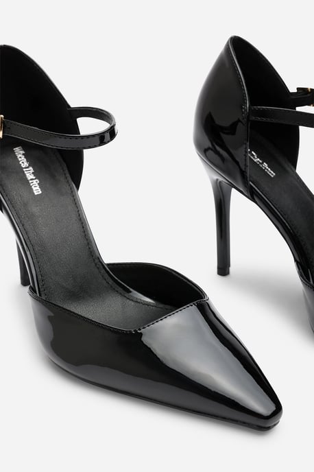 Wheres That From Womens 'Winnie' Pointed Toe Stilleto Court Heeled Shoe with Buckle Strap - Image 5