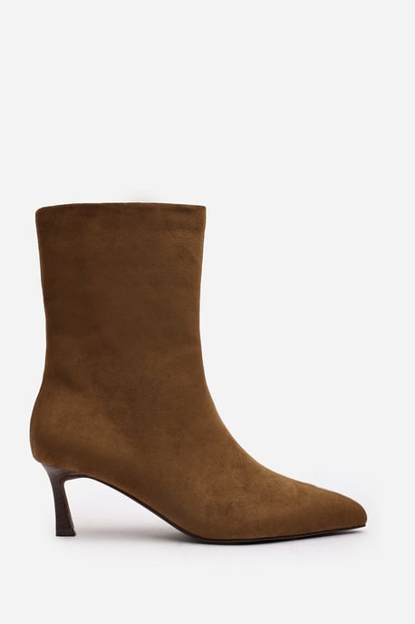 Wheres That From Womens 'Aubrey' Suede Pointed Toe Ankle Low Heel Boot - Image 2