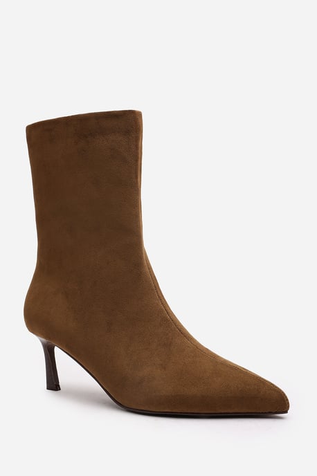 Wheres That From Womens 'Aubrey' Suede Pointed Toe Ankle Low Heel Boot - Image 3