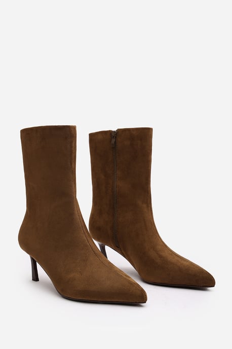 Wheres That From Womens 'Aubrey' Suede Pointed Toe Ankle Low Heel Boot - Image 4