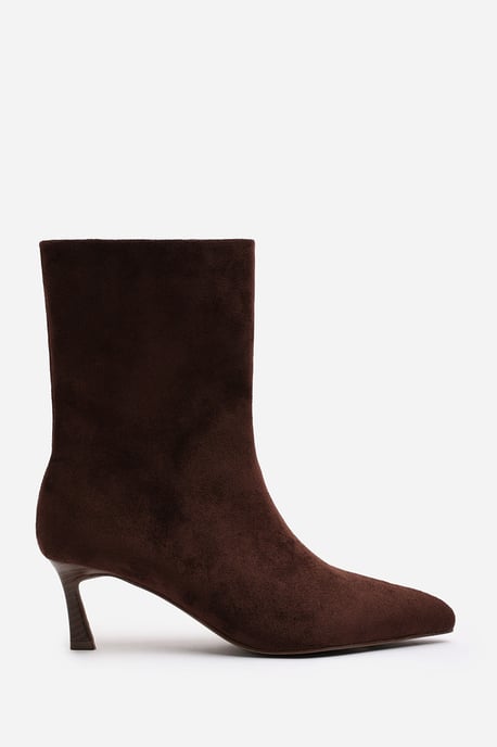 Wheres That From Womens 'Aubrey' Suede Pointed Toe Ankle Low Heel Boot - Image 2