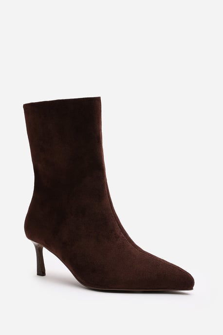 Wheres That From Womens 'Aubrey' Suede Pointed Toe Ankle Low Heel Boot - Image 3
