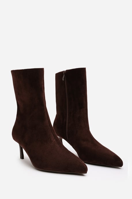 Wheres That From Womens 'Aubrey' Suede Pointed Toe Ankle Low Heel Boot - Image 4