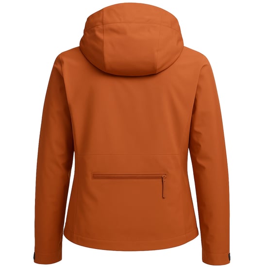 Hoka Transport Womens Brown Rain Jacket - Image 3