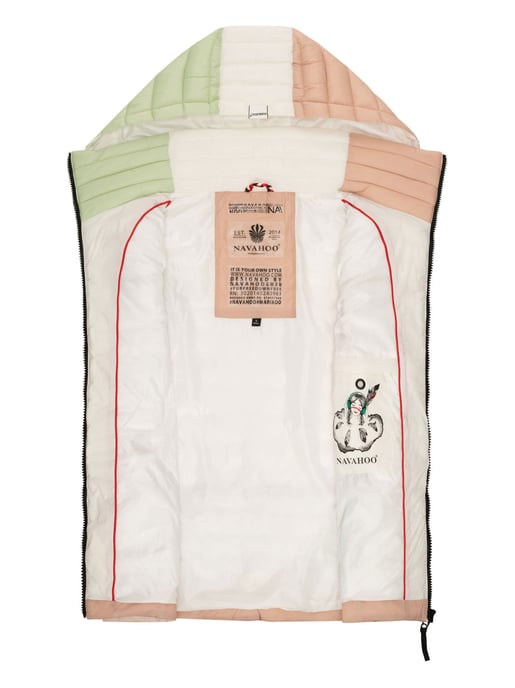 Navahoo Shadaa Multikulti dames gewatteerde bodywarmer – Licht, kleurrijk & trendy - Image 5