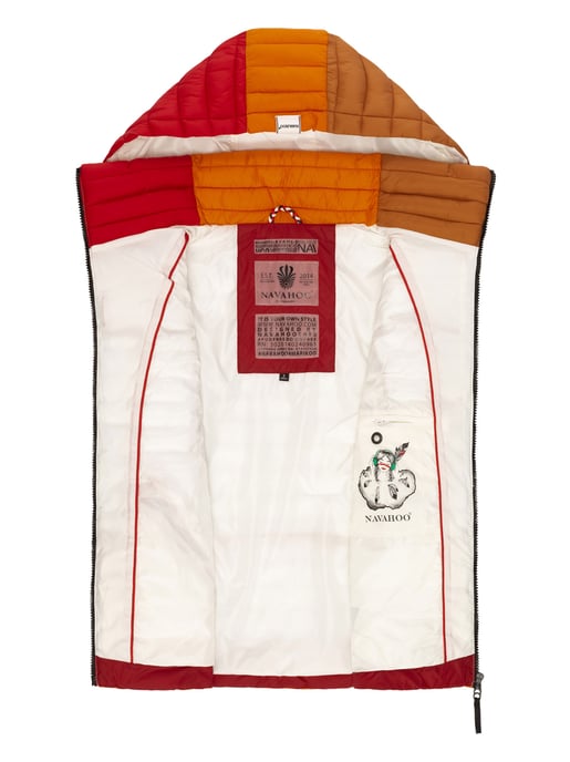 Navahoo Shadaa Multikulti dames gewatteerde bodywarmer – Licht, kleurrijk & trendy - Image 5
