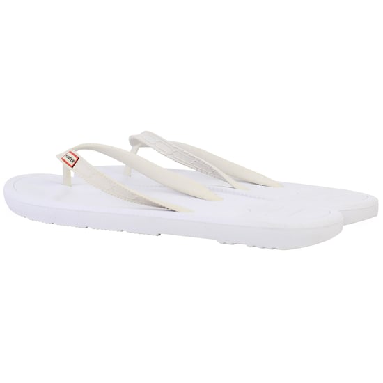 Hunter Logo Womens White Flip-Flops - Image 3