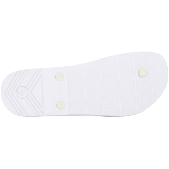 Hunter Logo Womens White Flip-Flops - Image 5