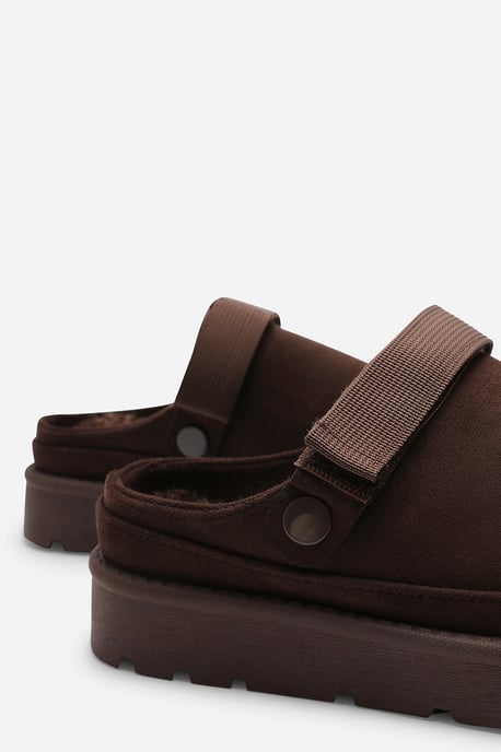Wheres That From Womens 'Lumina' Cosy Adjustable Sling Back Faux-Suede Shoes - Image 5
