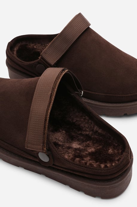 Wheres That From Womens 'Lumina' Cosy Adjustable Sling Back Faux-Suede Shoes - Image 6
